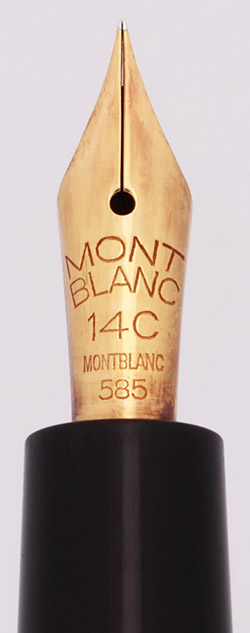 MONTBLANC モンブラン MONTE ROSA ペン先 K14 14C Montblanc Monte Rosa 0412 Fountain Pen (1960s) - Black w
